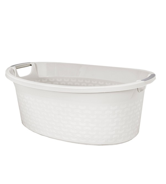 BRANQ-MISKA OWALNA COTTON 40L BIEL ANTYCZNA 1440