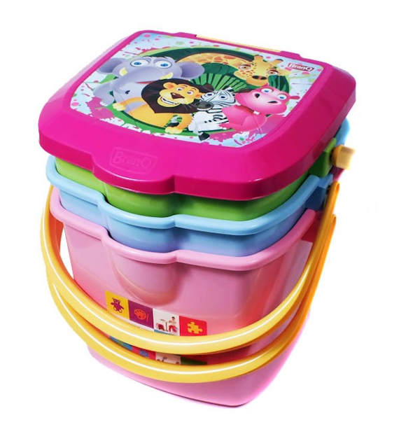 BRANQ-WIADRO/TABORET/POJEMNIK NA ZABAWKI *NADRUK* 15,5L IML/1308/