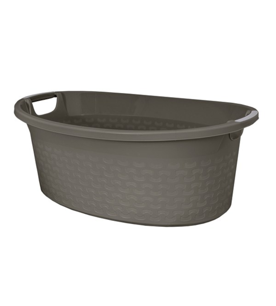 BRANQ-MISKA OWALNA COTTON 40L CIEMNOSZARY MELANŻ 1440