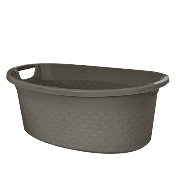 BRANQ-MISKA OWALNA COTTON 60L  CIEMNOSZARY MELANŻ 1460