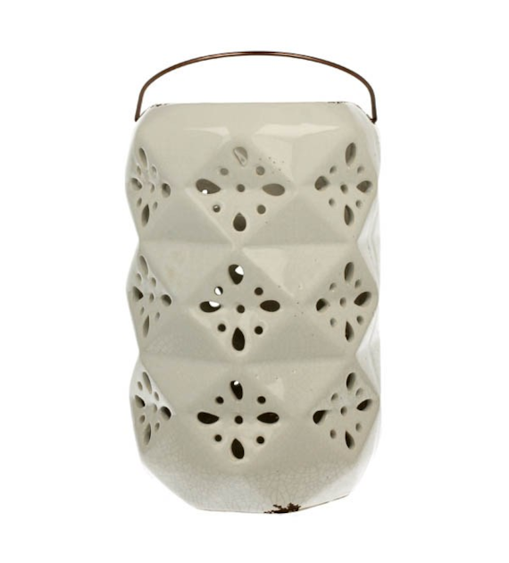 DUO-LAMPION CERAMICZNY 26CM BIAŁY YSD895-B89