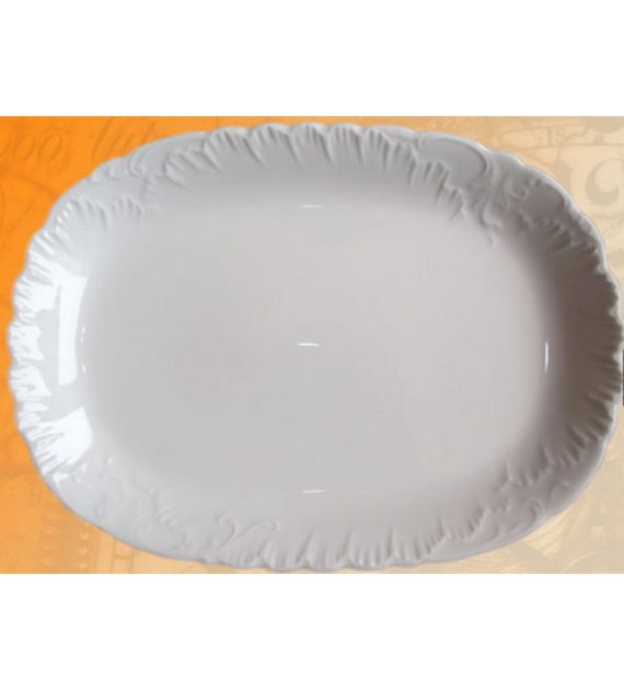 ĆMIELÓW-0001 PÓŁMISEK OWAL ROCOCO 29CM