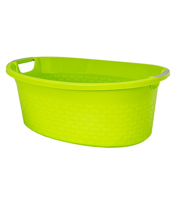 BRANQ-MISKA OWALNA COTTON 60L ZIELONY 1460