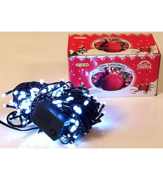 Lampki CHOINKOWE 200 LED  BIAŁE 785W