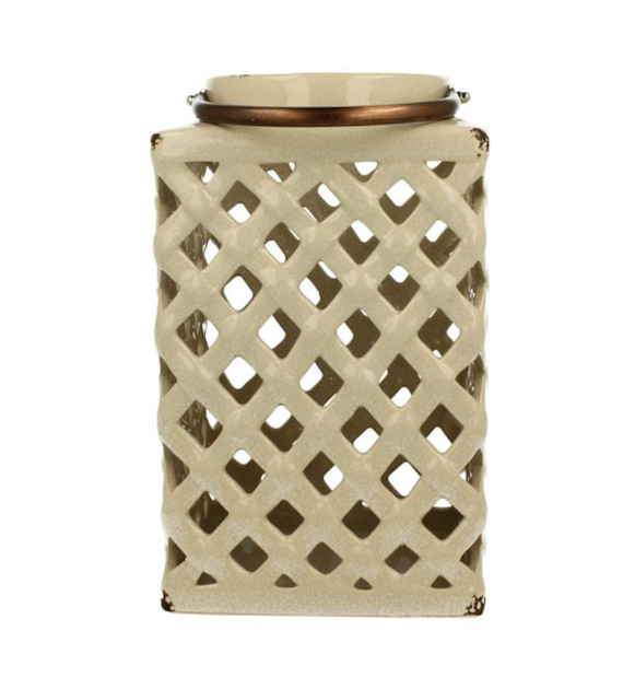 DUO-LAMPION CERAMICZNY 26CM KREMOWY YSC074B-S7255C