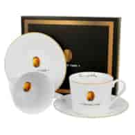 DUO-KOMPLET FILIŻANEK 2+2 ZE SPODKAMI *COFFEE TIME 2*