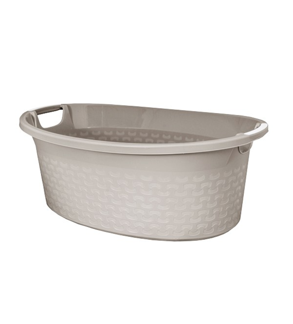BRANQ-MISKA OWALNA COTTON 40L JASNY SZARY 1440