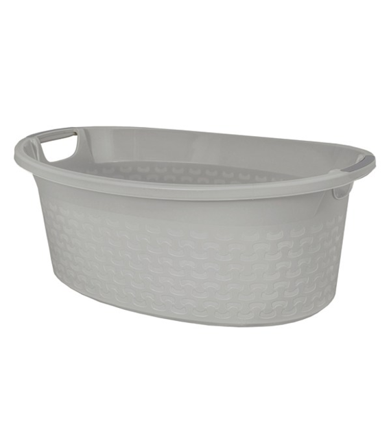 BRANQ-MISKA OWALNA COTTON 60L JASNY SZARY 1460