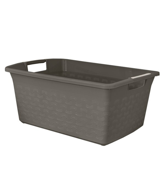 BRANQ-MISKA PROSTOKĄTNA COTTON 25L CIEMNOSZARY MELANŻ 1425