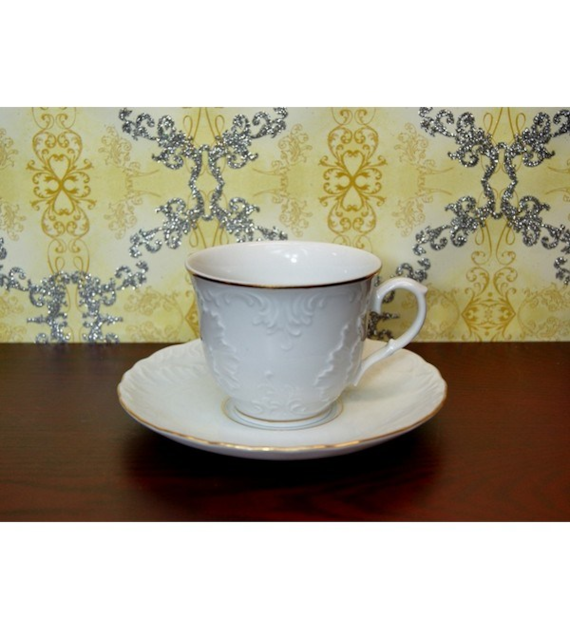 ĆMIELOW-3604-ROCOCO FILIŻANKA+SPODEK DO KAWY 1/2