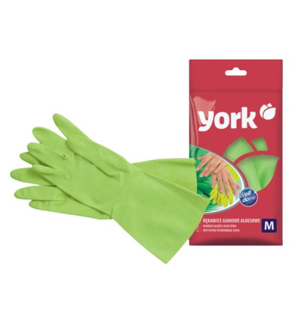 YORK-RĘKAWICE ALOES-GUMA *M* 9215