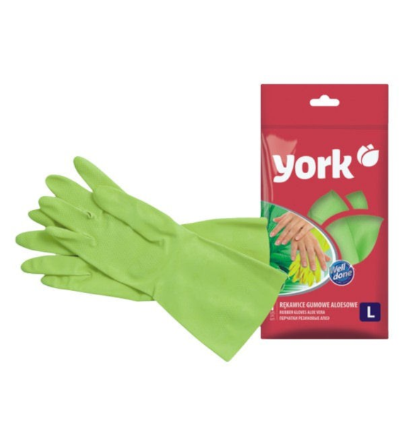 YORK-RĘKAWICE ALOES-GUMA *L* 9214