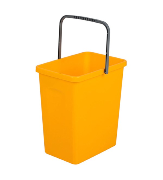 BRANQ-POJEMNIK NA ŚMIECI 10L SEGREGACJA ŻÓŁTY 1309