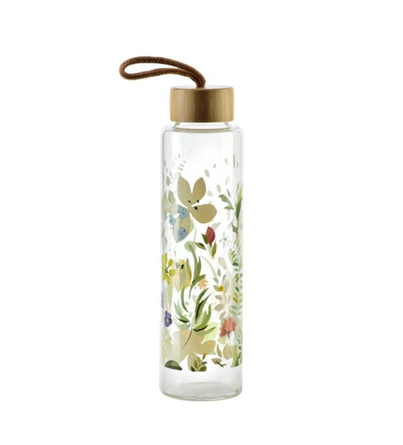 MON-BUTELKA SZKLANA Z ZAKRĘTKĄ 600ML LEAVES 8329