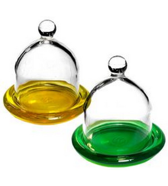 GLASMARK-POJEMNIK NA CYTRYNĘ *KOLOROWE DNO*