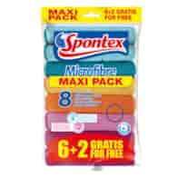SPON-KPL. ŚCIEREK MIKROFIBRA *6+2*  MAXI PACK