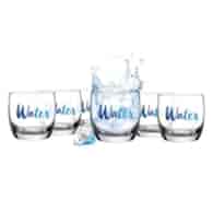 GLA-6 SZKLANEK 260ML *WATER*