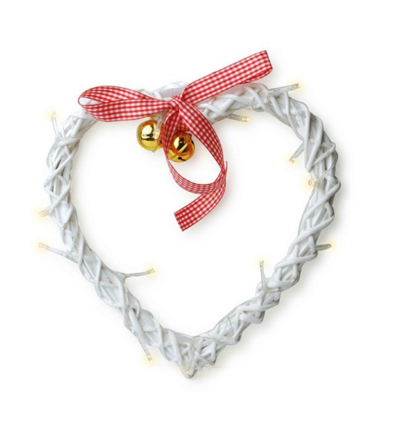 MON-ZAWIESZKA SERCE  LED 25CM 0415