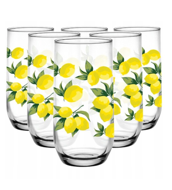 GLASMARK-6 SZKLANEK *CYTRYNA* 400ML