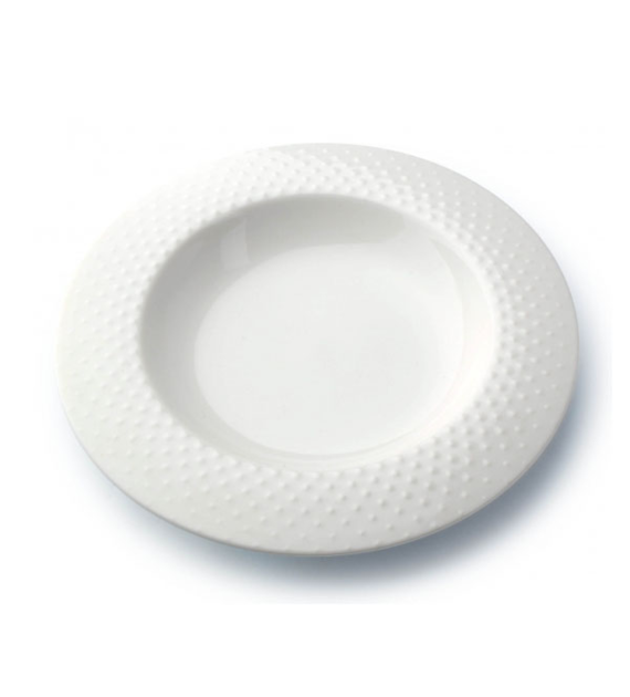 MON-TALERZ GŁĘBOKI 22CM *KROPLE DESZCZU* 3574