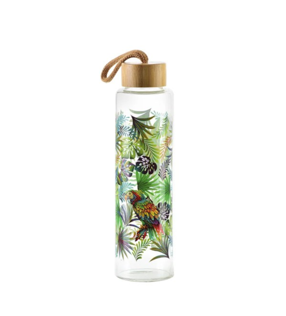 MON-BUTELKA SZKLANA Z ZAKRĘTKĄ 600ML JUNGLE 8312