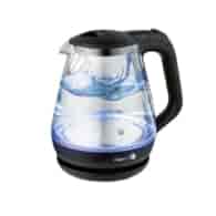 ŁUCZNIK-CZAJNIK SZKLANY CZARNY 1,2L WK-2502