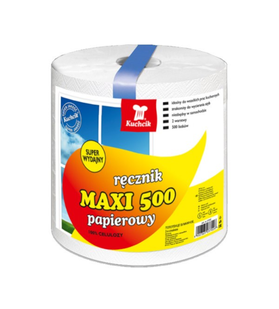 AKU-RĘCZNIK PAPIEROWY KUCHCIK MAXI 500 2-W