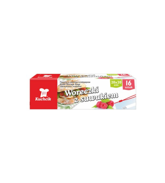 AKU-WORECZKI NA MROŻONKI Z SUWAKIEM 1,5L 20cm*20cm 16SZT