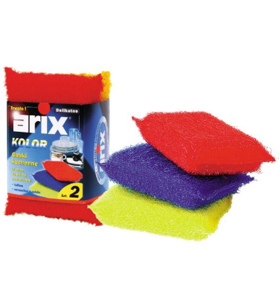 ARIX-GĄBKA KUCHENNA Z KOLOROWĄ WLÓKNINĄ DISK