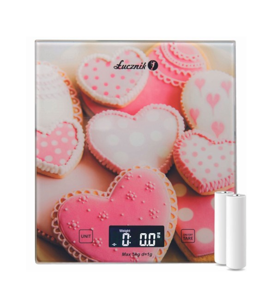 ŁUCZNIK WAGA KUCHENNA ELEKTRONICZNA 5KG CIASTECZKA PT-852