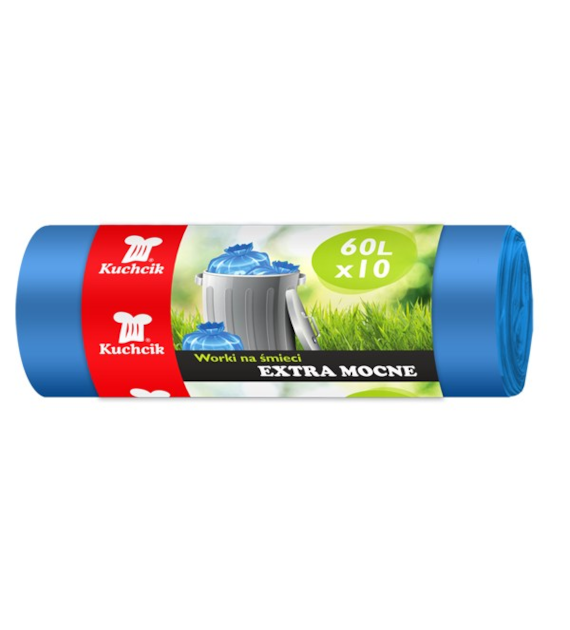 AKU-WORKI ŚMIECIOWE 60L A'10 LDPE
