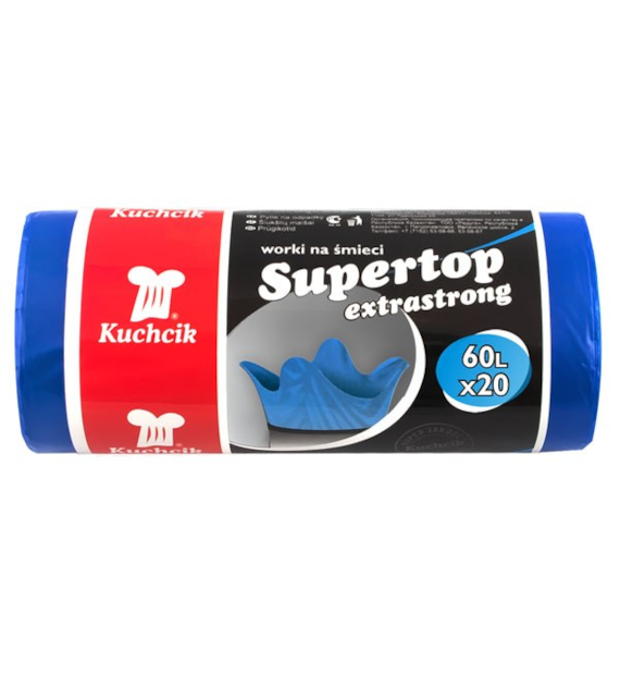 AKU-WORKI ŚMIE. SUPERTOP EXTRASTRONG 60L '20SZT