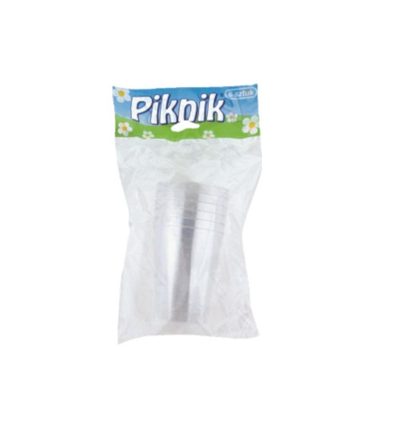 AKU-PIKNIK-SZKLANKA KRYSZTAŁ 6SZT