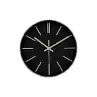 AS-ZEGAR 35CM CZARNA TARCZA/SREBRNY