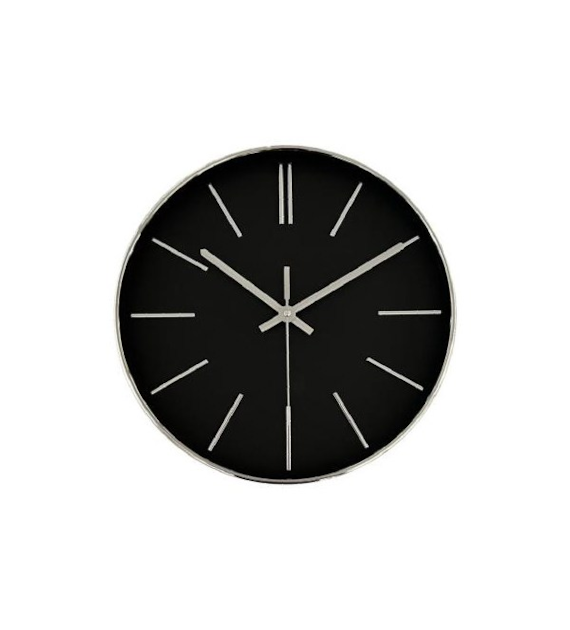 AS-ZEGAR 35CM CZARNA TARCZA/SREBRNY
