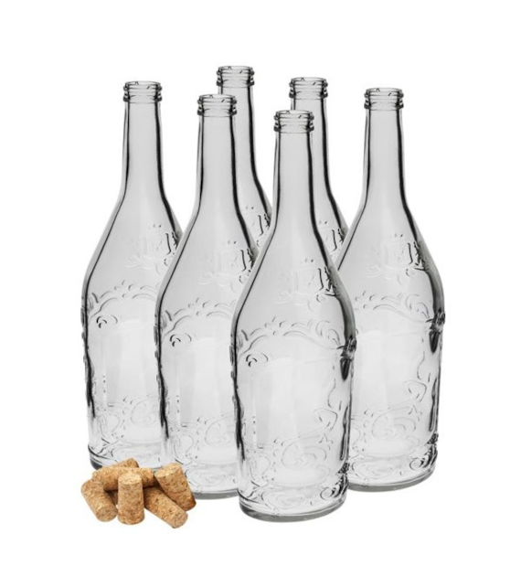BROW-6 BUTELEK NA NALEWKĘ Z KORKIEM 500ML 631603