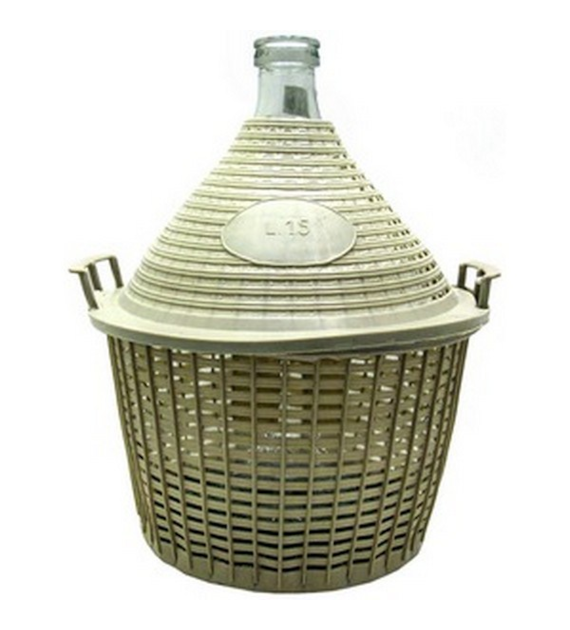 BALON W KOSZU PLAST. 15L (rozmiar korka 3 czerwony)
