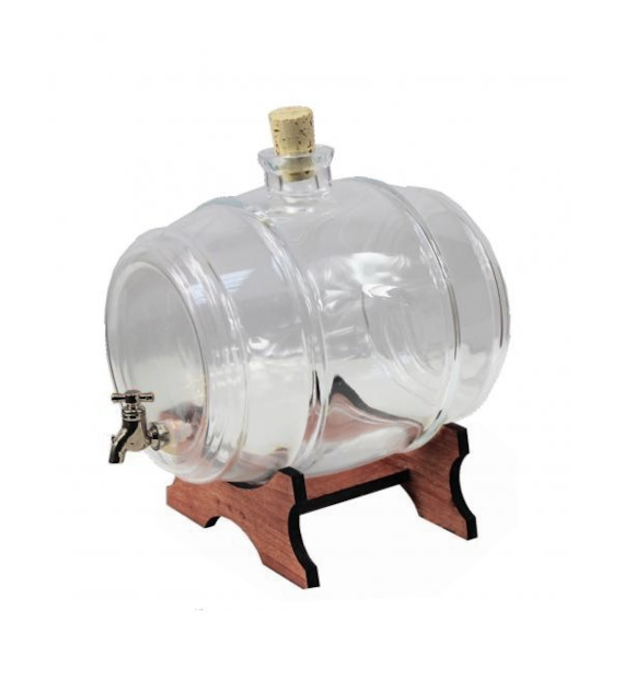 CH-BECZUŁKA SZKLANA Z KRANEM 3,8L 9626