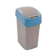 KOSZ NA ŚMIECI *FLIP BIN* 10L NIEBIESKA POKRYWA 217816