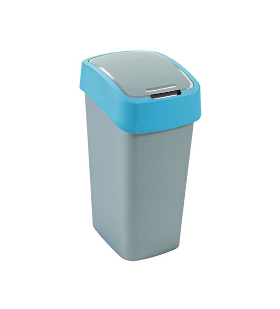 KOSZ NA ŚMIECI *FLIP BIN* 45L NIEBIESKA POKRYWA 217818