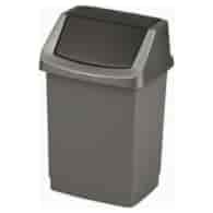 KOSZ UCHYLNY CLICK IT 50L SREBRNY 174990
