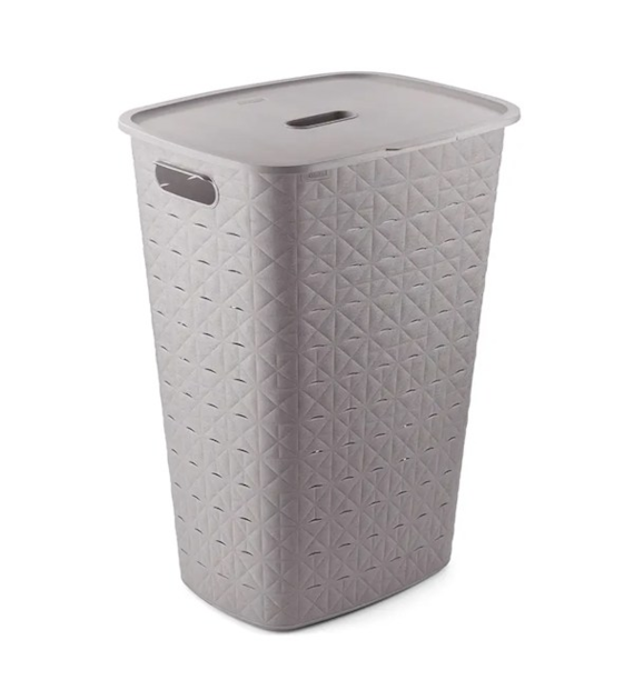 KOSZ NA BIELIZNĘ *SOFTEX* TAUPE 56L 258699