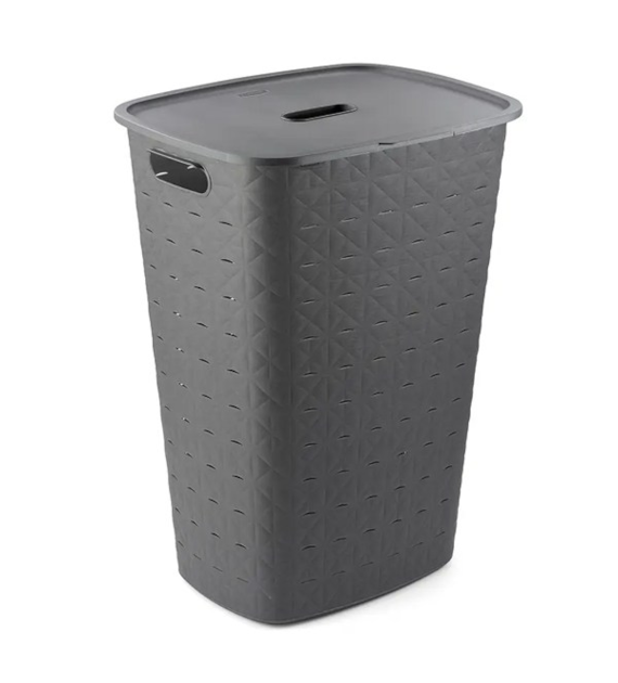 KOSZ NA BIELIZNĘ *SOFTEX* SZARY 56L 258698