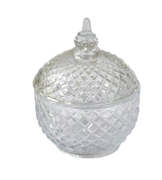 AS-CUKIERNICA SZKLANA FI9,5XH12CM AST22607