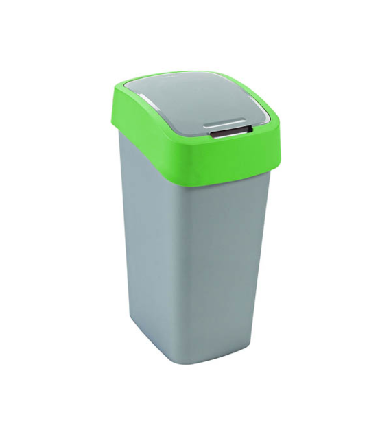 KOSZ NA ŚMIECI *FLIP BIN* 45L ZIELONA POKRYWA 195022