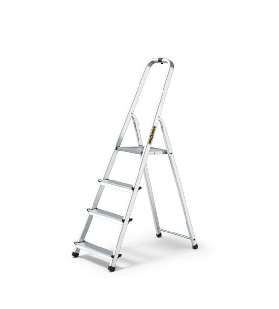 DRA-DRABINA ALUMINIOWA JEDNOSTRONNA *4* STOPNIOWA 125KG
