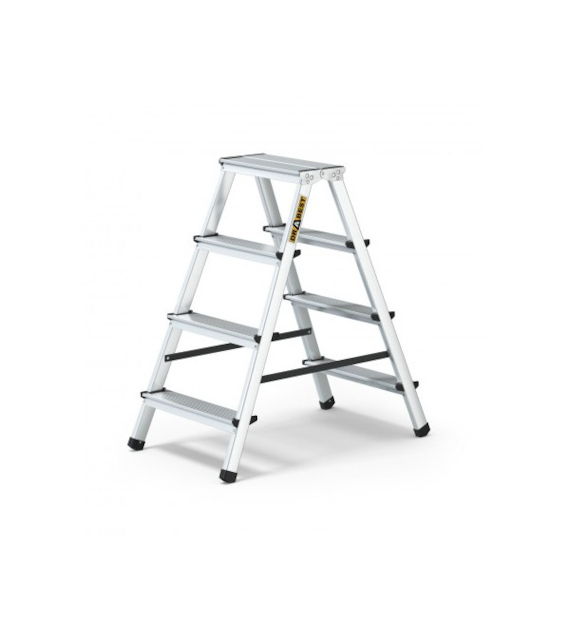 DRA-DRABINA ALUMINIOWA DWUSTRONNA  2X4 STOPNIE 125KG