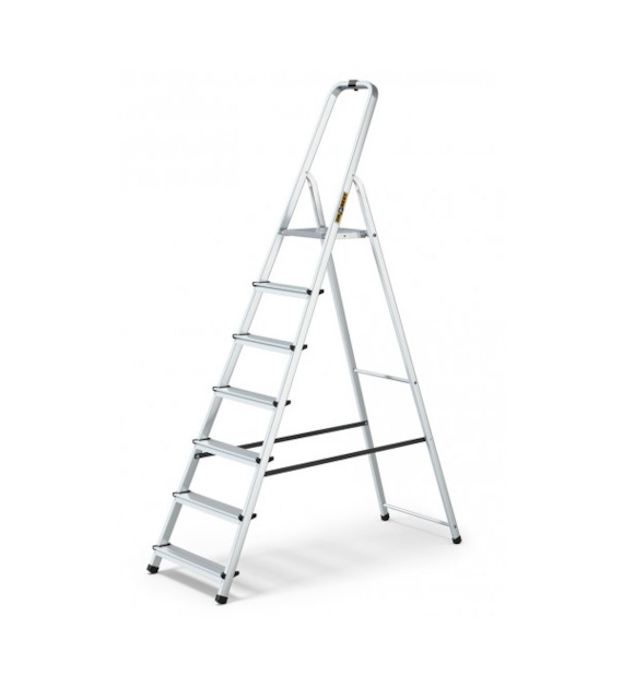 DRA-DRABINA ALUMINIOWA JEDNOSTRONNA *7* STOPNIOWA 125KG
