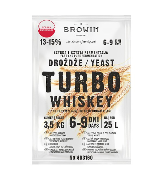 BROWIN-DROŻDŻE GORZELNICZE TURBO WHISKEY 403160
