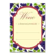 KPL. 16 ETYKIET SAMOPRZYLEPNYCH 65X90MM *WINO - WINOGRONO*